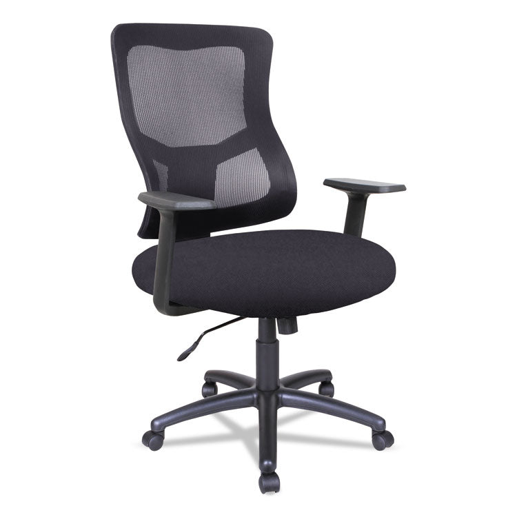 Alera - Alera Elusion II Series Mesh Mid-Back Swivel/Tilt Chair, Supports Up to 275 lb, 18.11" to 21.77" Seat Height, Black