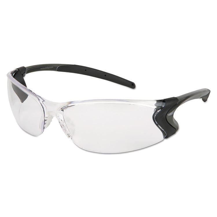 MCR Safety - Backdraft Glasses, Clear Frame, Anti-Fog Clear Lens