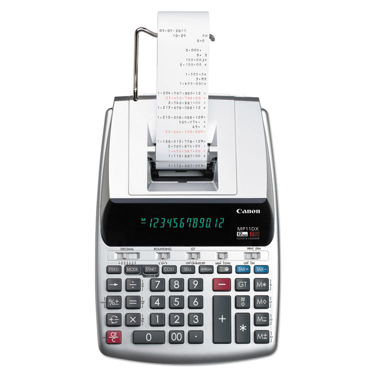 Canon - MP11DX-2 Printing Calculator, Black/Red Print, 3.7 Lines/Sec