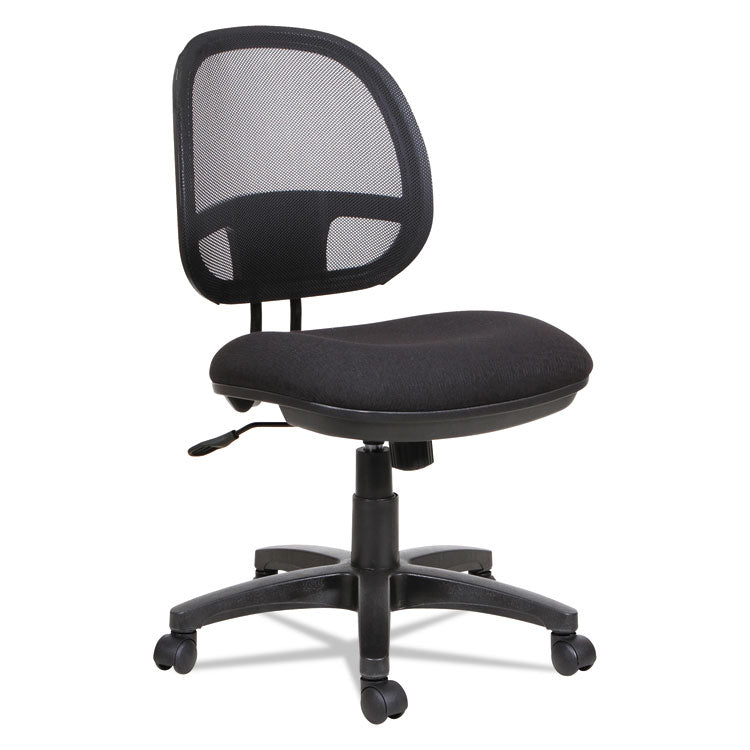 Alera - Alera Interval Series Swivel/Tilt Mesh Chair, Supports Up to 275 lb, 18.3" to 23.42" Seat Height, Black (8347700)