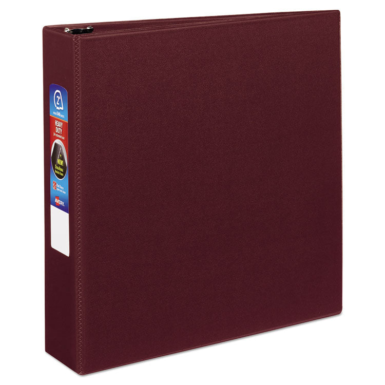 Avery - Heavy-Duty Non-View Binder with DuraHinge and One Touch EZD Rings, 3 Rings, 2" Capacity, 11 x 8.5, Maroon