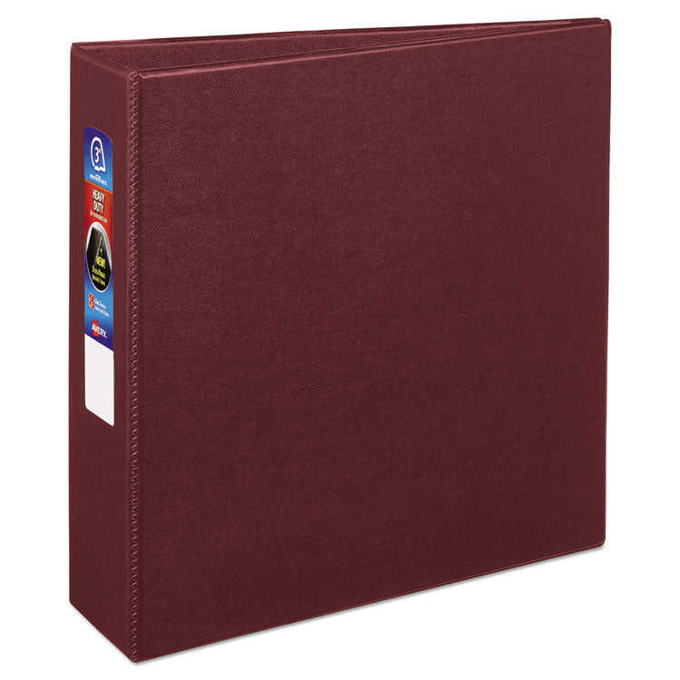 Avery - Heavy-Duty Non-View Binder with DuraHinge and Locking One Touch EZD Rings, 3 Rings, 3" Capacity, 11 x 8.5, Maroon