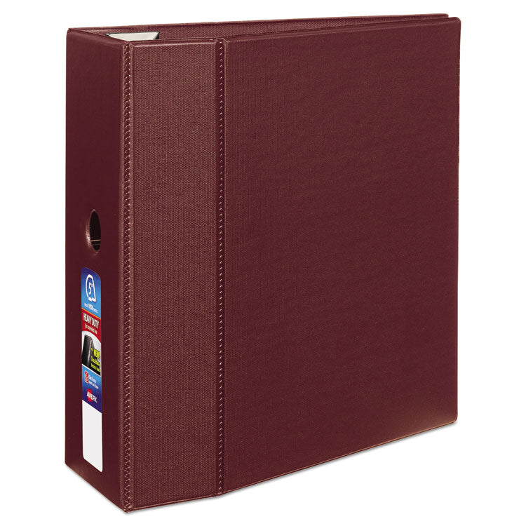 Avery - Heavy-Duty Non-View Binder with DuraHinge, Three Locking One Touch EZD Rings and Thumb Notch, 5" Capacity, 11 x 8.5, Maroon