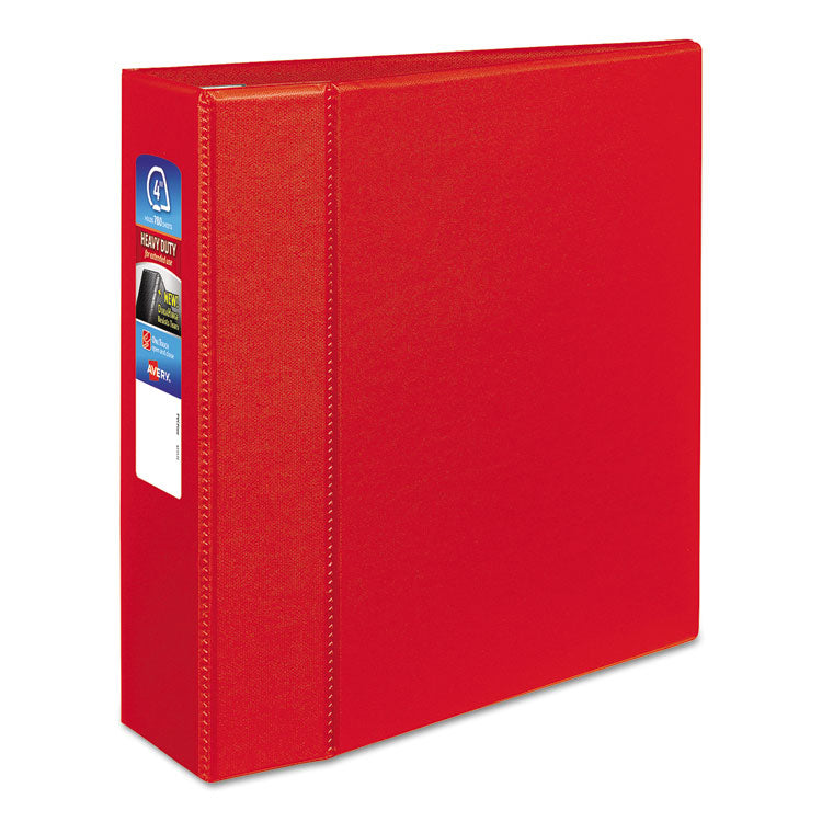 Avery - Heavy-Duty Non-View Binder with DuraHinge and Locking One Touch EZD Rings, 3 Rings, 3" Capacity, 11 x 8.5, Red