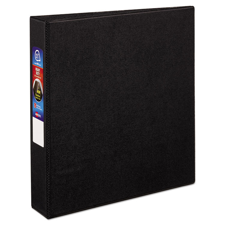 Avery - Heavy-Duty Non-View Binder with DuraHinge and One Touch EZD Rings, 3 Rings, 1.5" Capacity, 11 x 8.5, Black (6893358)