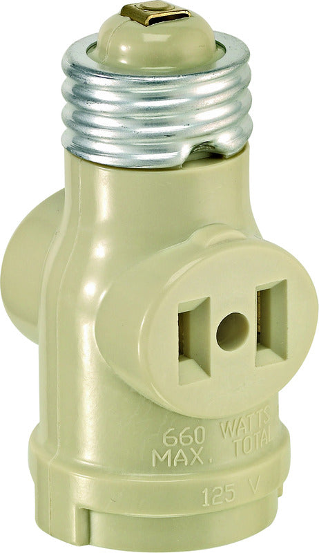 LEVITON - Leviton Plastic Medium Base Lampholder 1 pk - Case of 10 [01403-00I]