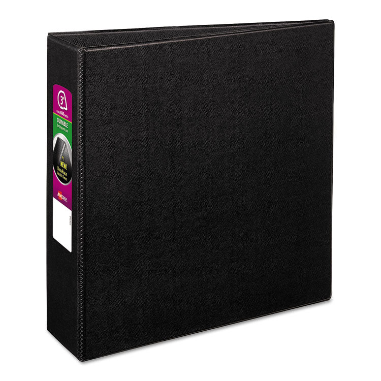 Avery - Durable Non-View Binder with DuraHinge and Slant Rings, 3 Rings, 3" Capacity, 11 x 8.5, Black