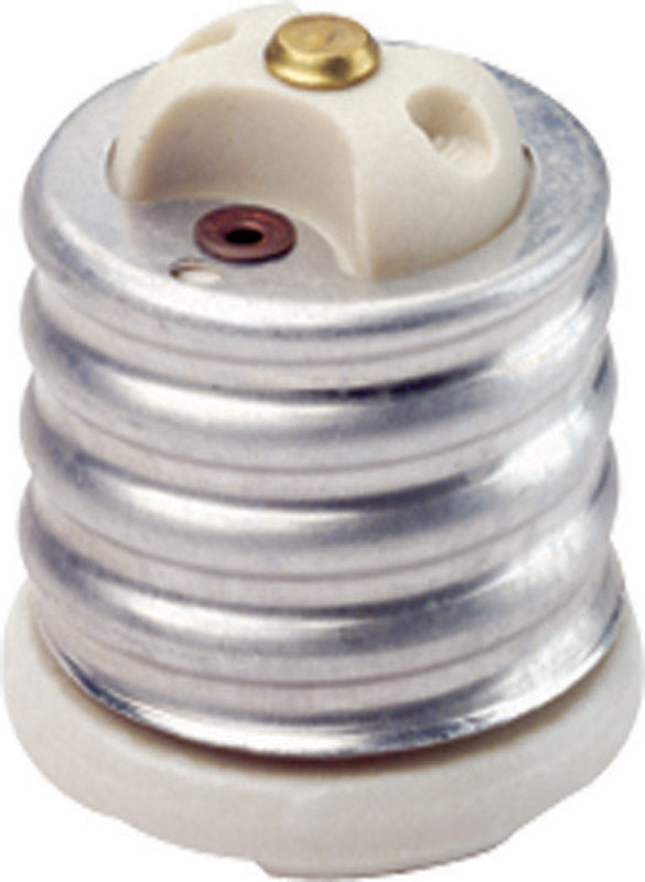 LEVITON - Leviton Aluminum Incandescent Mogul to Medium Base Socket Reducer 1 pk