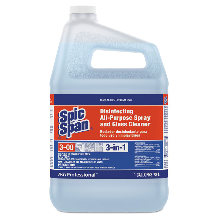 Spic and Span - Disinfecting All-Purpose Spray and Glass Cleaner, Fresh Scent, 1 gal Bottle