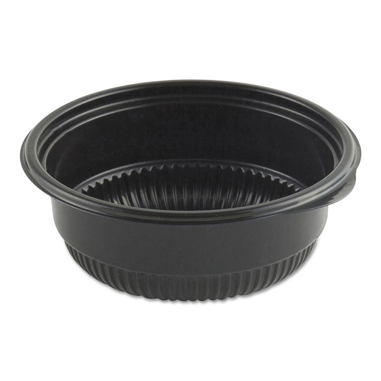 Anchor Packaging - MicroRaves Incredi-Bowl Base, 8 oz, 4.75" Diameter x 1.75"h, Black, Plastic, 500/Carton