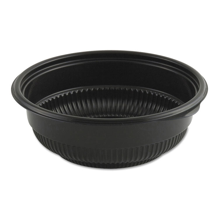 Anchor Packaging - MicroRaves Incredi-Bowl Base, 16 oz, 5.75" Diameter x 2.02"h, Black, Plastic, 250/Carton