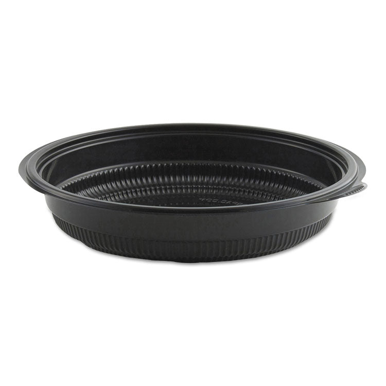 Anchor Packaging - MicroRaves Incredi-Bowl Base, 24 oz, 8.5" Diameter x 1.51"h, Black, Plastic, 150/Carton