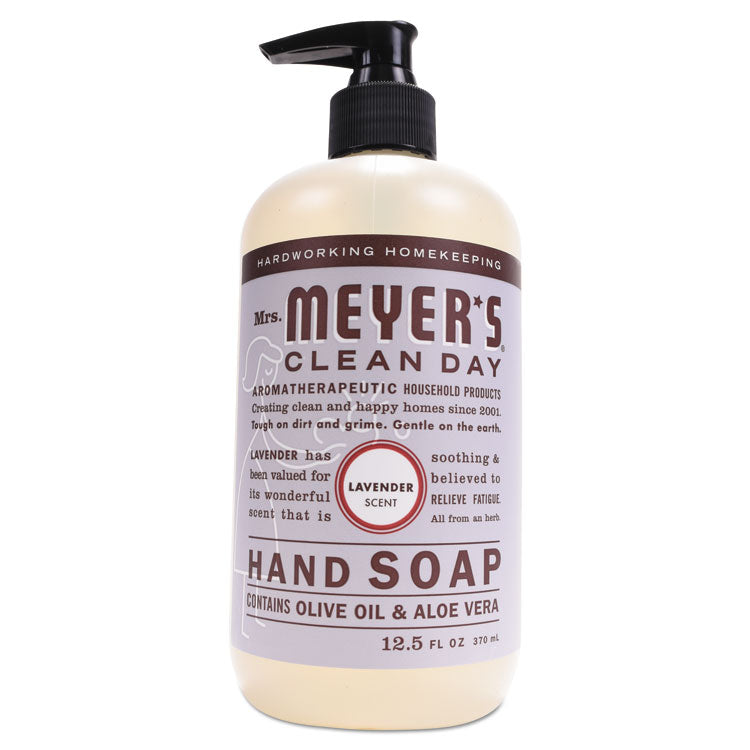 Mrs. Meyer's - Clean Day Liquid Hand Soap, Lavender, 12.5 oz, 6/Carton