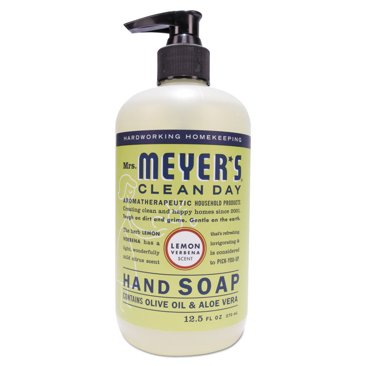 Mrs. Meyer's - Clean Day Liquid Hand Soap, Lemon, 12.5 oz, 6/Carton