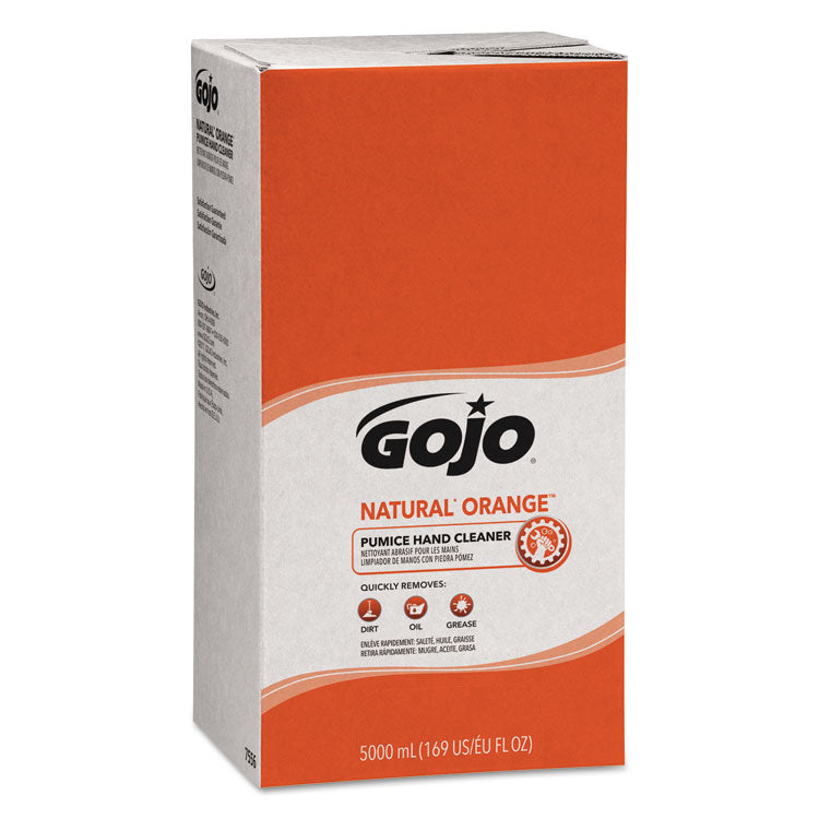 GOJO - NATURAL ORANGE Pumice Hand Cleaner Refill, Citrus Scent, 5,000 mL, 2/Carton