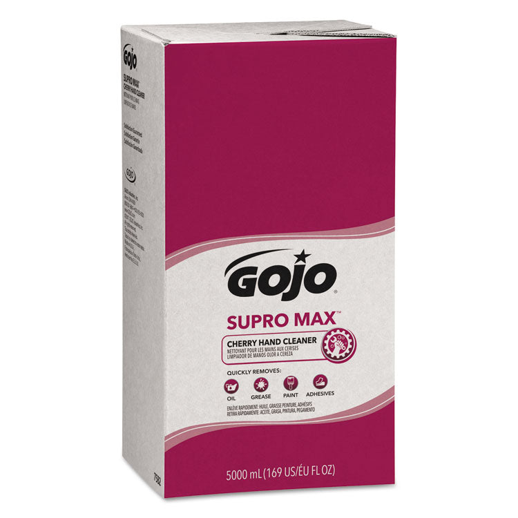 GOJO - SUPRO MAX Hand Cleaner, Cherry, 5,000 mL Refill, 2/Carton