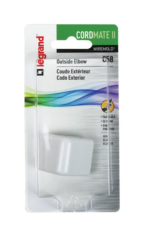 LEGRAND - Legrand CordMate Electrical Elbow 1 pk