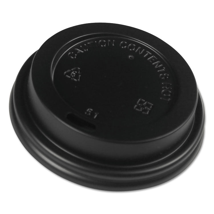 Boardwalk - Hot Cup Lids, Fits 8 oz Hot Cups, Black, 1,000/Carton