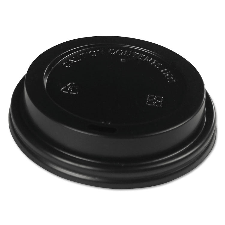 Boardwalk - Hot Cup Lids, Fits 10 oz to 20 oz Hot Cups, Black, 1,000/Carton