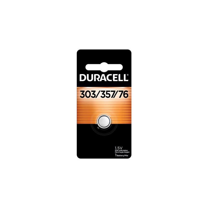 DURACELL - Duracell Silver Oxide 303/357/76 1.5 V 175 Ah Electronic/Watch Battery 1 pk - Case of 6