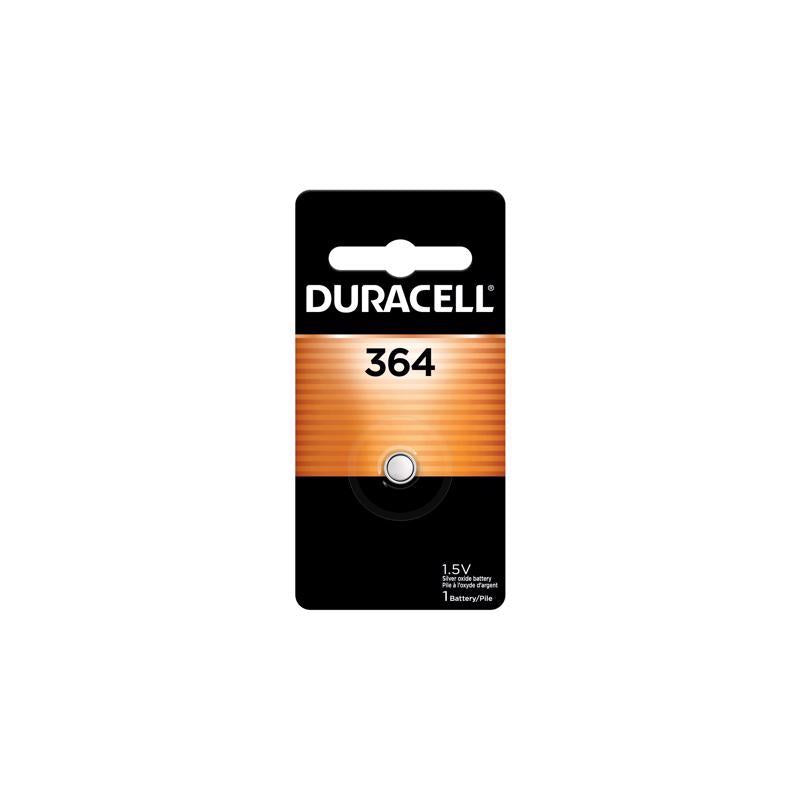 DURACELL - Duracell Silver Oxide 364 1.5 V 19 Ah Electronic/Watch Battery 1 pk