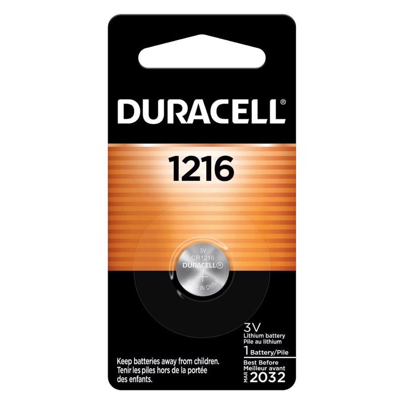DURACELL - Duracell Lithium Coin 1216 3.5 V 30 Ah Medical Battery 1 pk