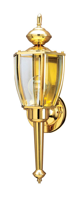 WESTINGHOUSE - Westinghouse Polished Brass LED Wall Lantern