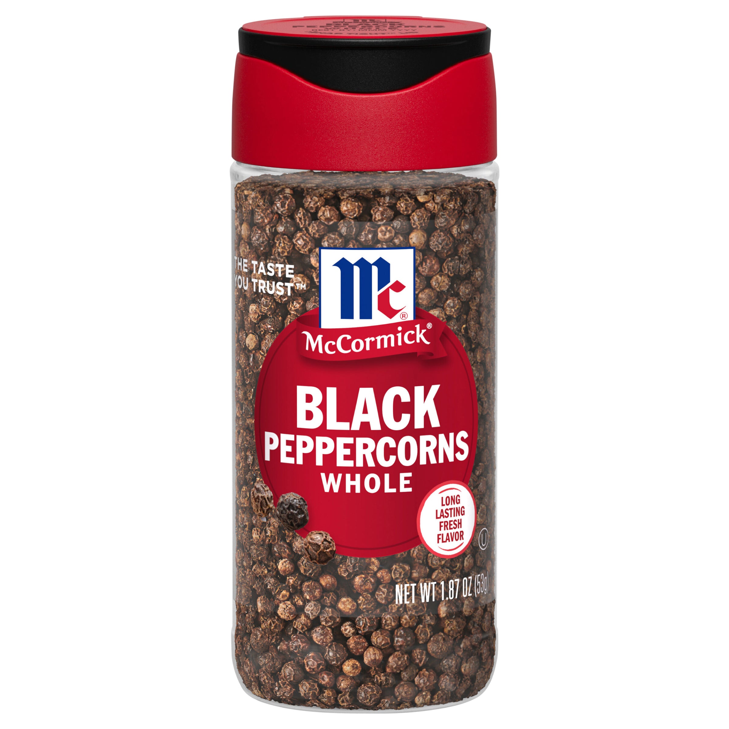 McCormick Black Pepper - Whole, 1.87 oz - Case of 6