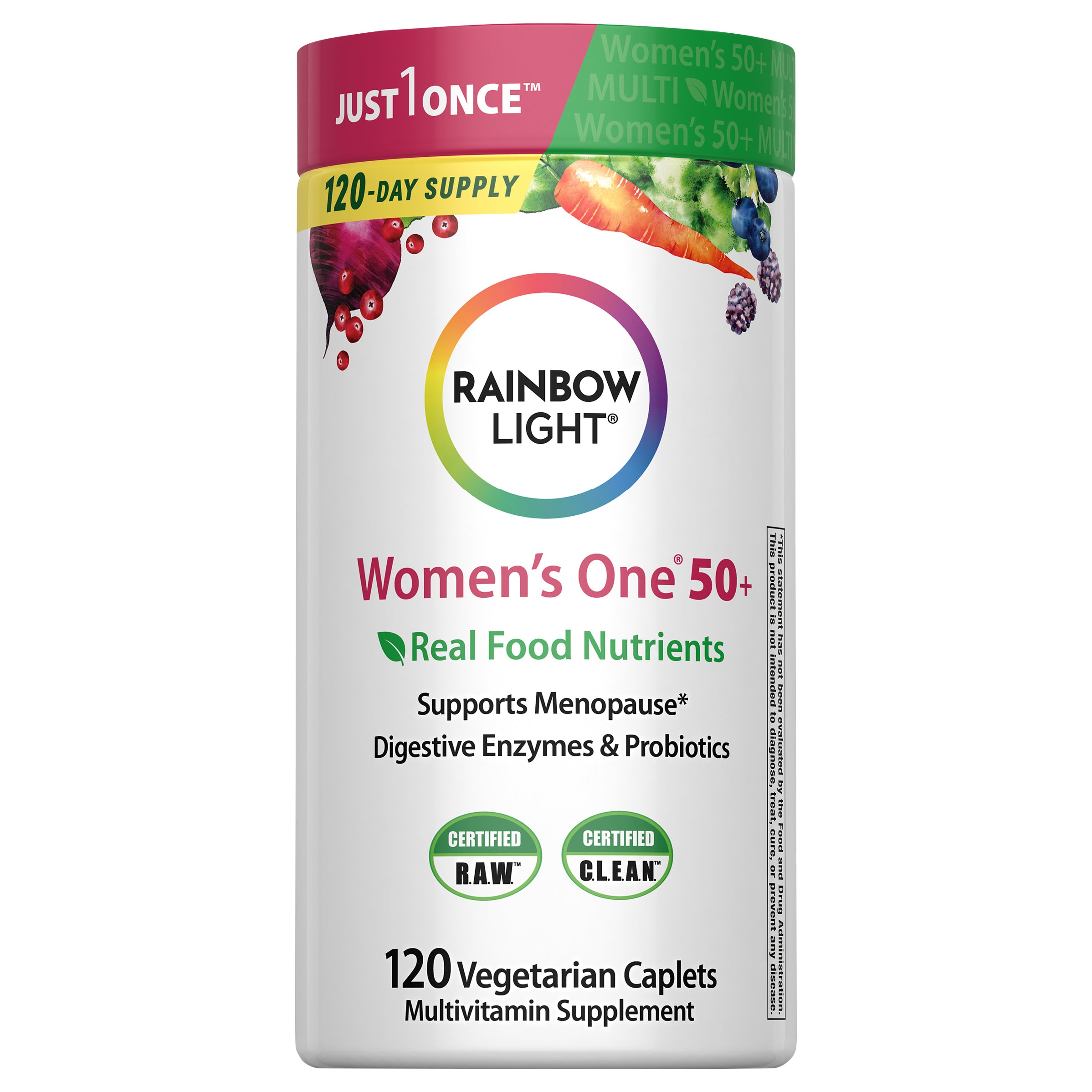 Rainbow Light Women’s One 50 Plus High-Potency Daily Multivitamin - Case of 1