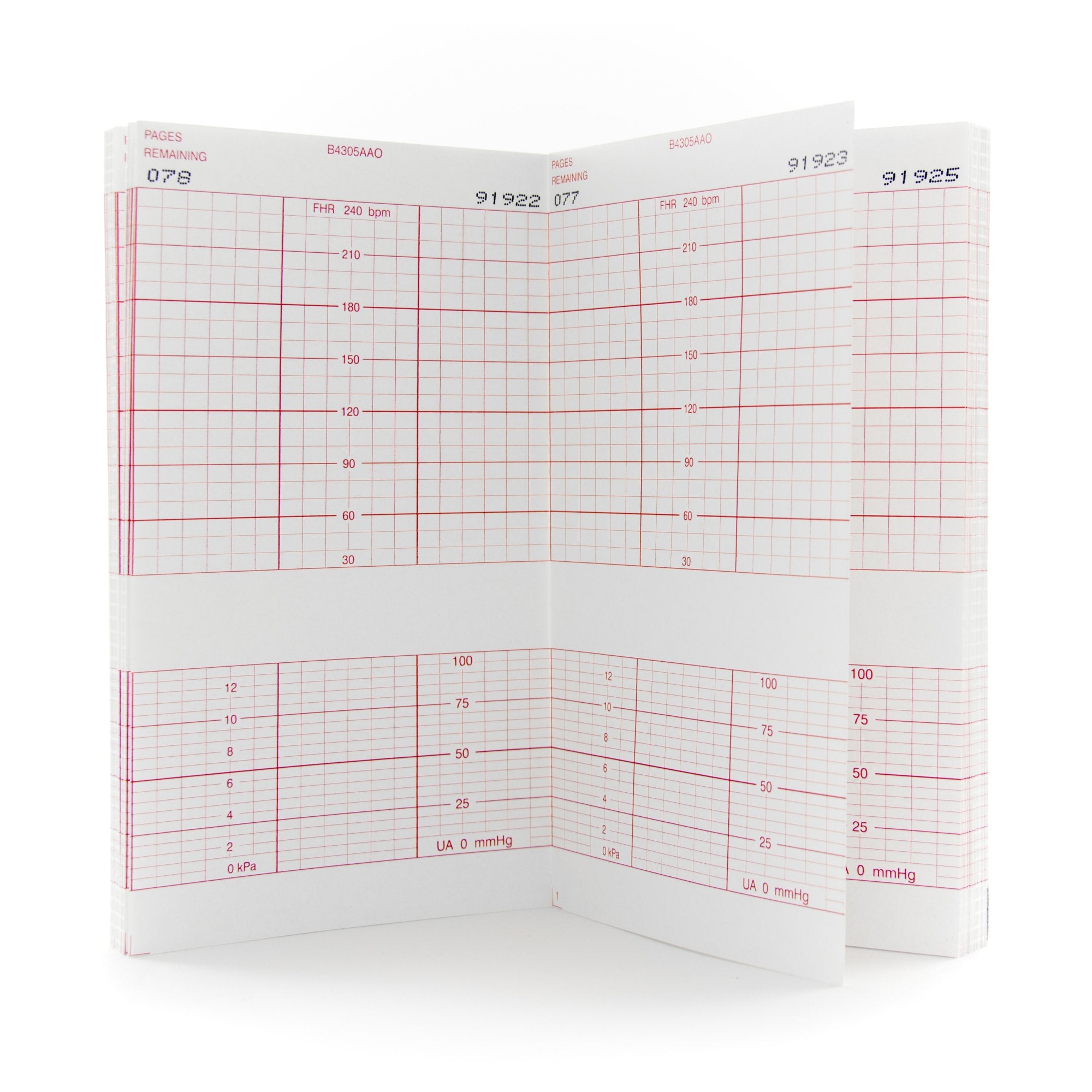 McKesson Brand - Recording Chart Paper McKesson Z-Fold Red Grid [160/PK]