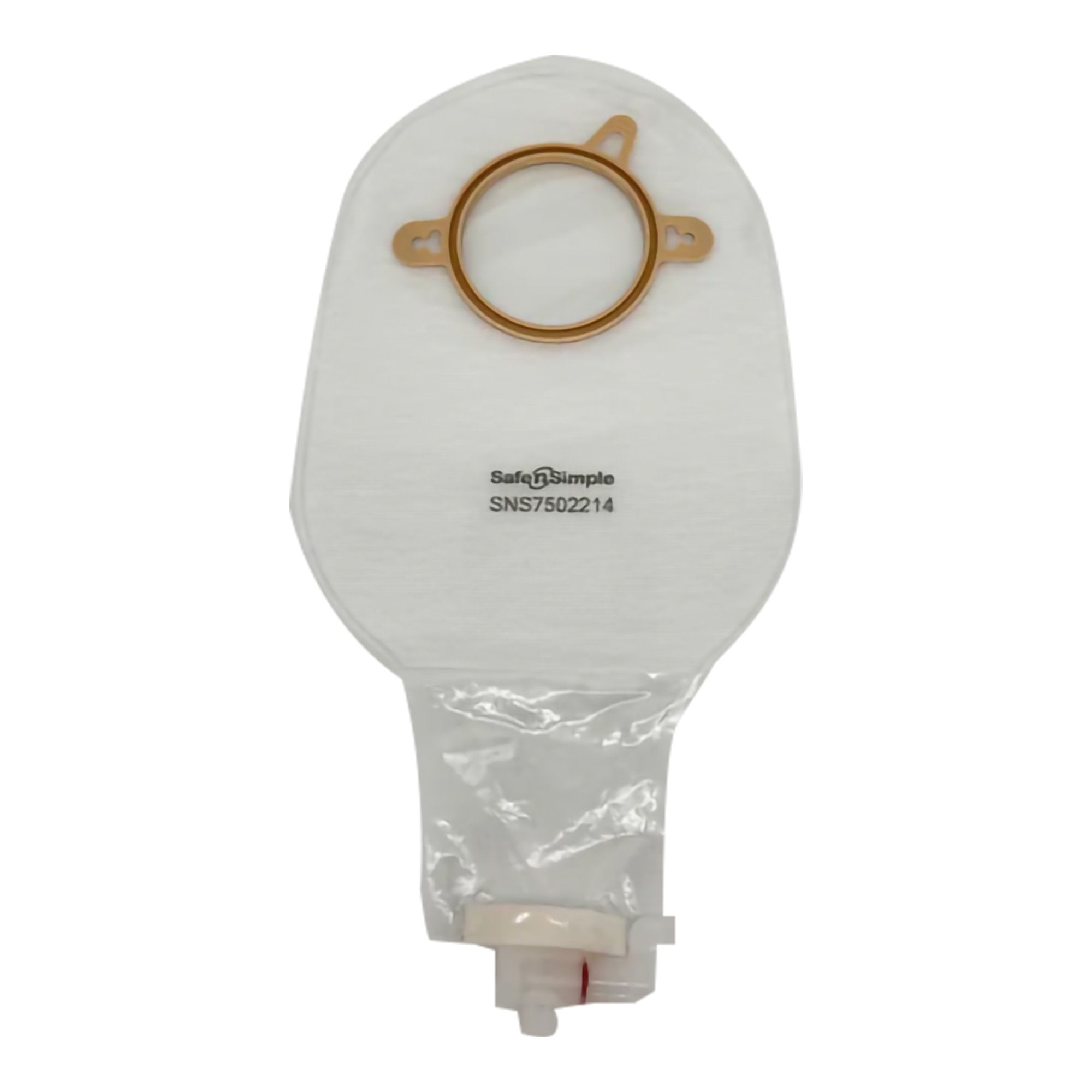 Safe N Simple - Urostomy Pouch Safe n Simple™ Two-Piece System 9 Inch Length Without Barrier Drainable [80/CS] (1242521_CS)