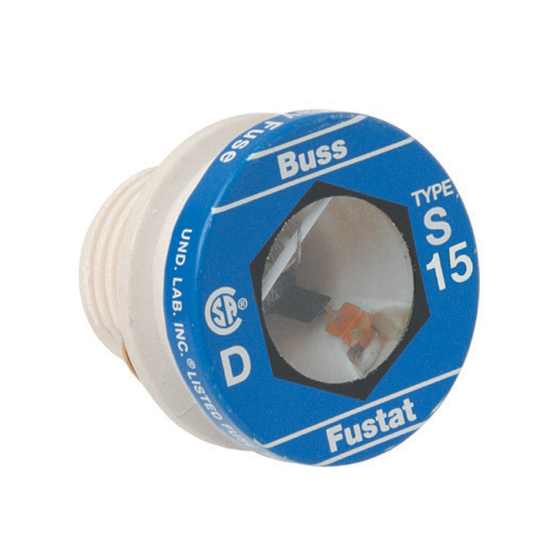 BUSS - Bussmann 15 amps Dual Element Tamper Proof Plug 4 pk