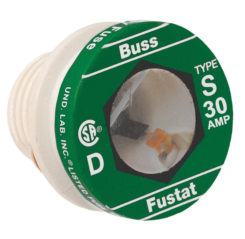 BUSS - Bussmann 30 amps Dual Element Tamper Proof Plug 4 pk