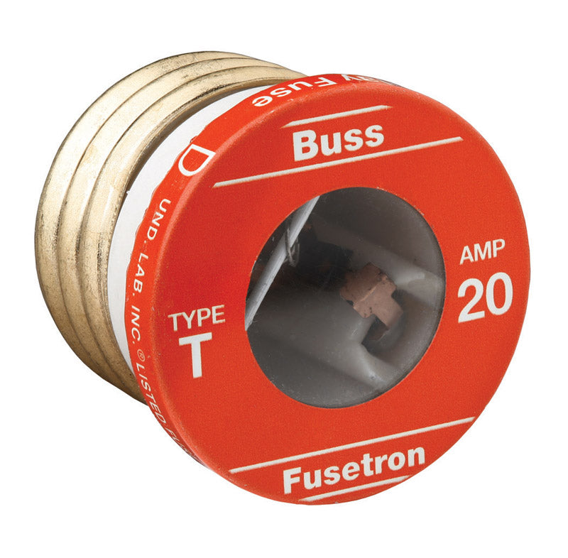 BUSS - Bussmann 20 amps Dual Element Plug Fuse 4 pk