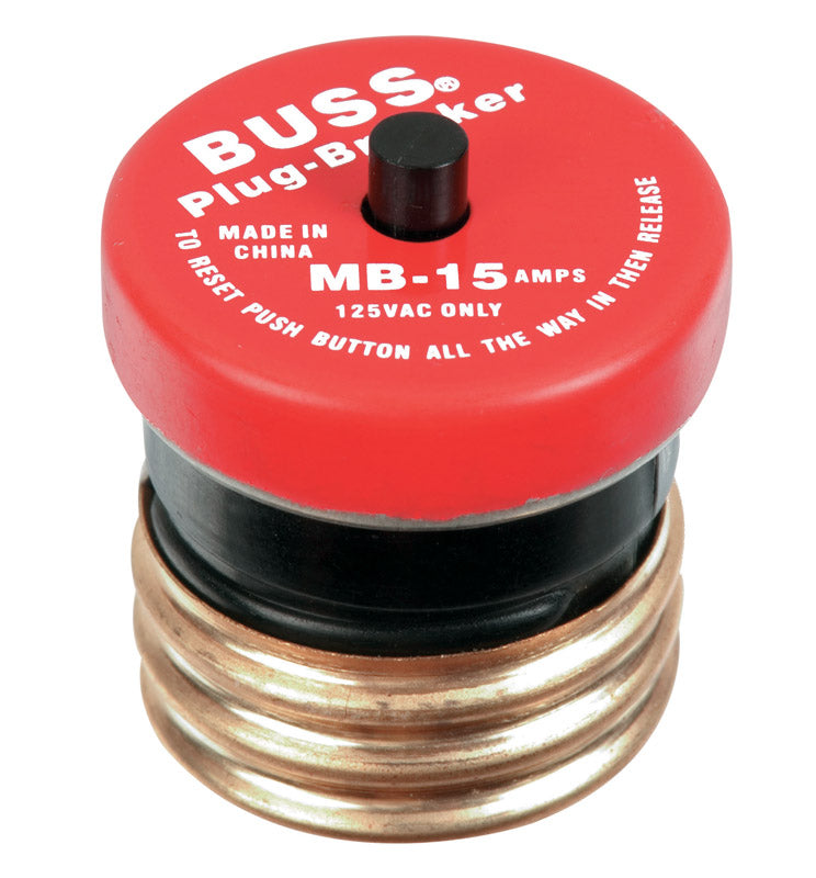 BUSS - Bussmann 15 amps Plug Fuse 1 pk