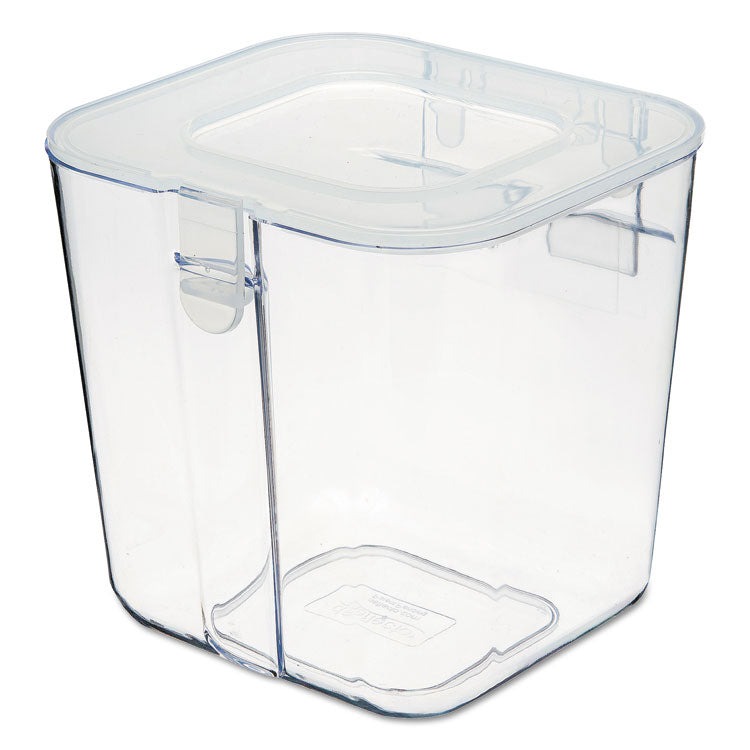 deflecto - Stackable Caddy Organizer, Small, Plastic, 4.33 x 4 x 4.38, White