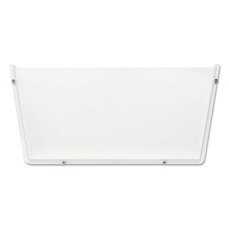 deflecto - Unbreakable DocuPocket Wall File, Letter Size, 14.5" x 3" x 6.5", Clear