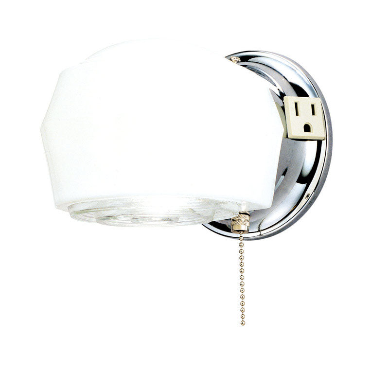 WESTINGHOUSE - Westinghouse 1-Light Chrome White Wall Sconce