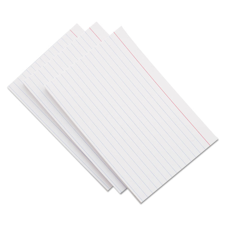 Universal - Ruled Index Cards, 3 x 5, White, 500/Pack