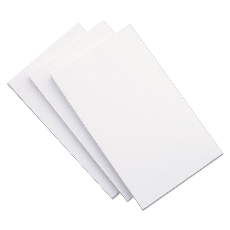 Universal - Unruled Index Cards, 5 x 8, White, 100/Pack (5732706)