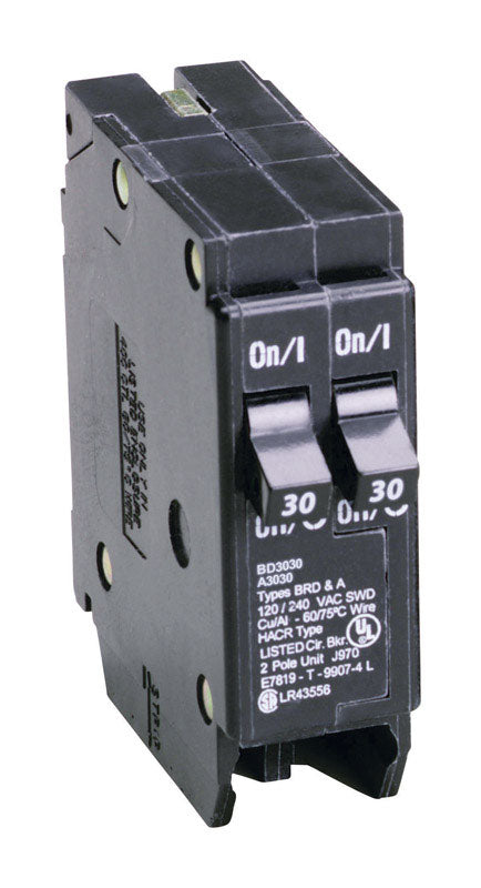 CUTLER HAMMER - Eaton Cutler-Hammer 30/30 amps Tandem 2-Pole Circuit Breaker