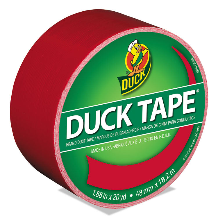 Duck - Colored Duct Tape, 3" Core, 1.88" x 20 yds, Red