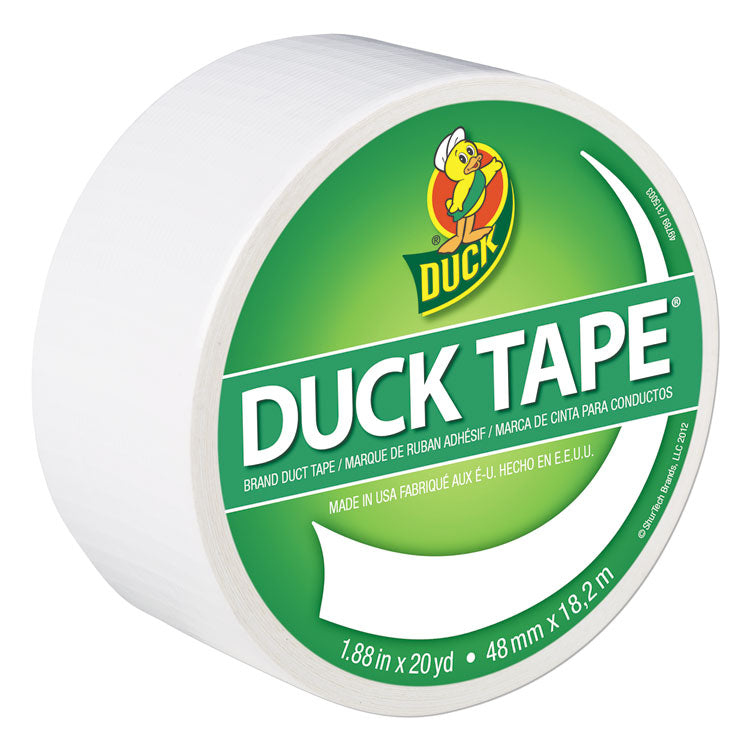 Duck - Colored Duct Tape, 3" Core, 1.88" x 20 yds, White