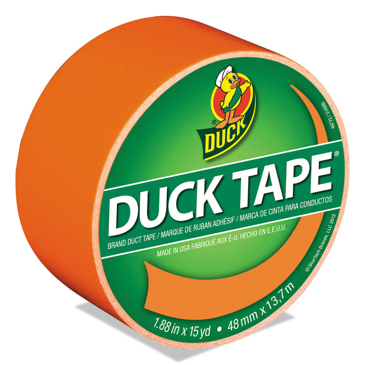Duck - Colored Duct Tape, 3" Core, 1.88" x 15 yds, Neon Orange