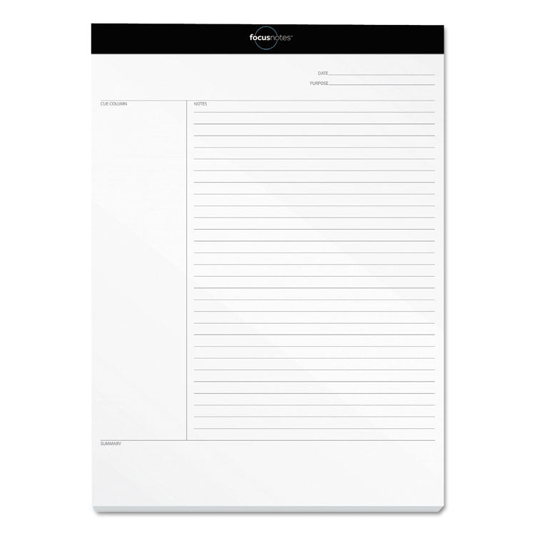 TOPS - FocusNotes Legal Pad, Meeting-Minutes/Notes Format, 50 White 8.5 x 11.75 Sheets