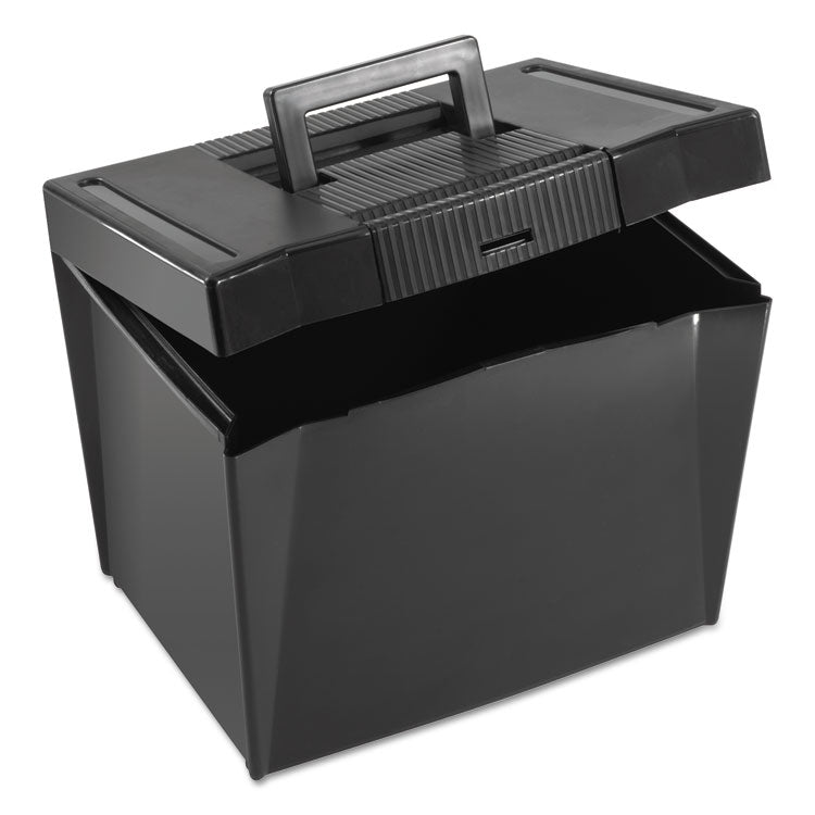 Pendaflex - Portable Letter Size File Box, Letter Files, 13.5" x 10.25" x 10.88", Black