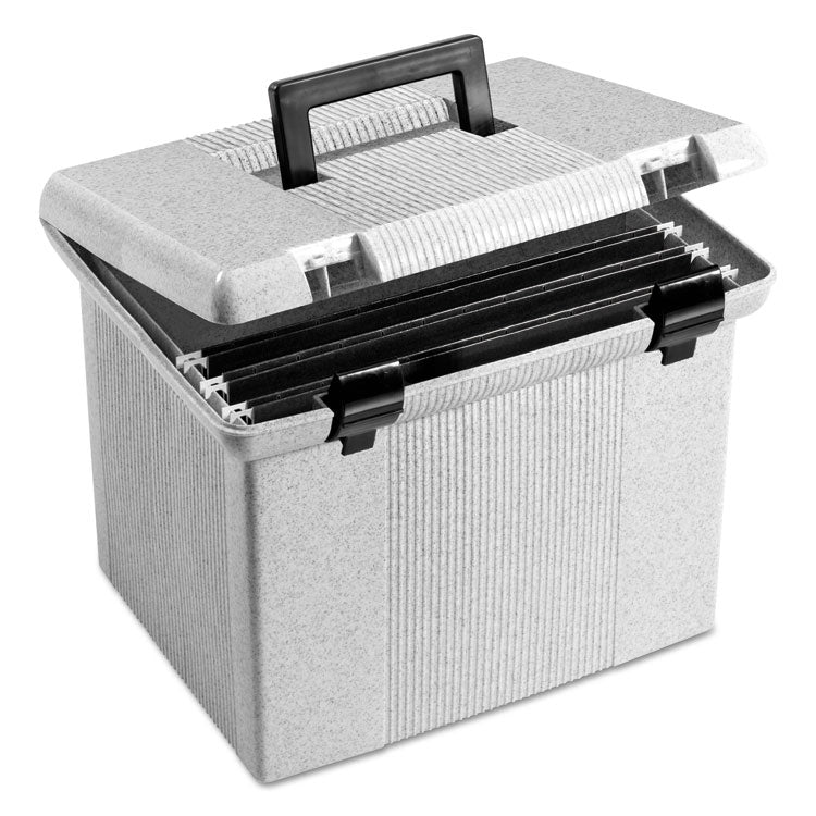 Pendaflex - Portable File Boxes, Letter Files, 13.88" x 14" x 11.13", Granite