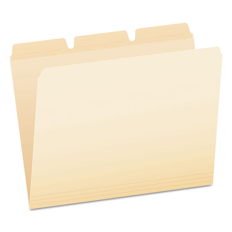 Pendaflex - Ready-Tab Reinforced File Folders, 1/3-Cut Tabs: Assorted, Letter Size, Manila, 50/Pack