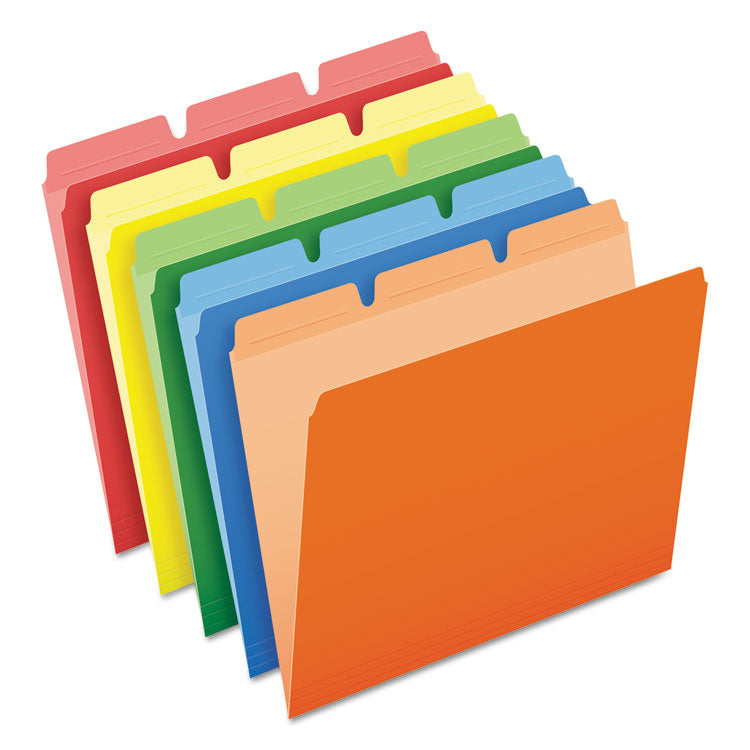 Pendaflex - Ready-Tab Reinforced File Folders, 1/3-Cut Tabs: Assorted, Letter Size, Assorted Colors, 50/Pack