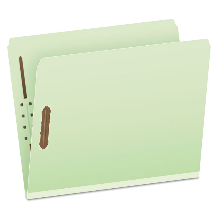 Pendaflex - Heavy-Duty Pressboard Folders w/ Embossed Fasteners, Letter Size, Green, 25/Box